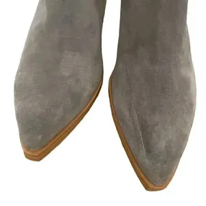 Marc Fisher Suede Leather Gadri Pointed Toe Bootie Gray SZ 6.5 thumbnail 4