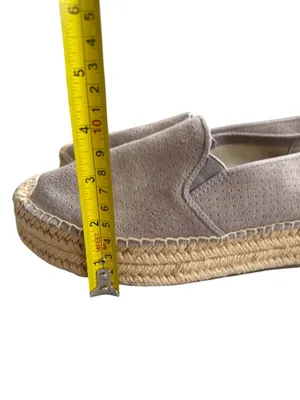 SOLUDOS Taupe Platform Espadrilles Flats Size 6.5 thumbnail 7