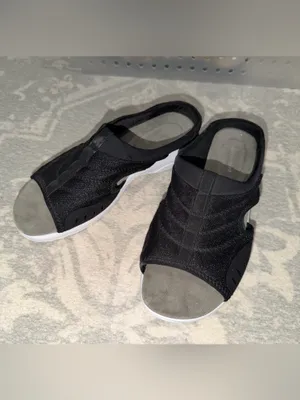 Easy Spirit Black Mesh Slip-On Open-Toe Sandal thumbnail 2