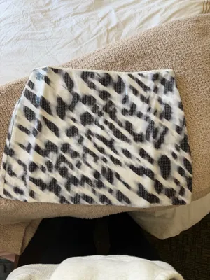 Ophira Sequin Mini Skirt - Giana White thumbnail 2