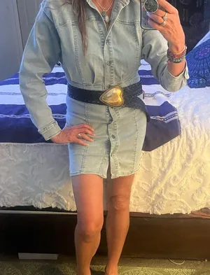 Free People Amber Denim dress Sz 4. Fits L NWT thumbnail 9
