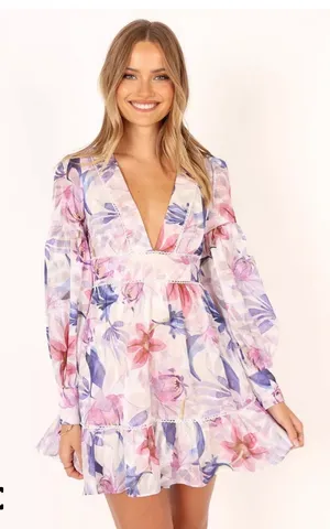 Petal and Pup long sleeve mini dress thumbnail 1