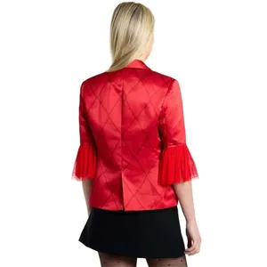 HARLEY QUINN Blazer DC Suitmeister Size XL Red Jacket Halloween‎ Costume NWT New thumbnail 3