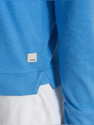 Vuori Women's Halo Essential Hoodie Baltic blue heather size large thumbnail 6