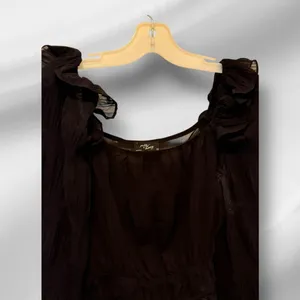 Milk & Honey Black Sheer Top thumbnail 2