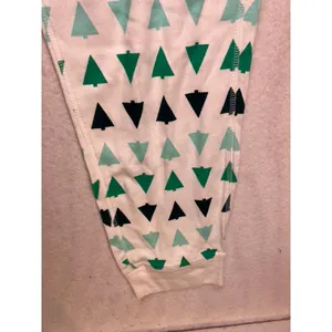 Primary Pajama Pants Womens Large White Green‎ Tree Print Organic Cotton thumbnail 6