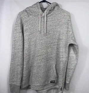 Hollister Gray Marled Pullover Hoodie Medium thumbnail 1