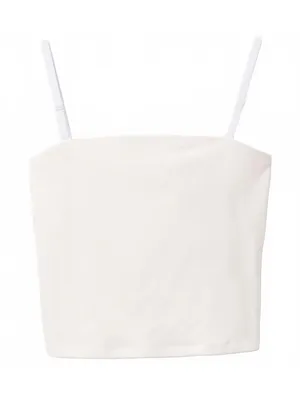 Gap CloseKnit Crop Tube Top Cotton Blend New Off White NWT Small thumbnail 4