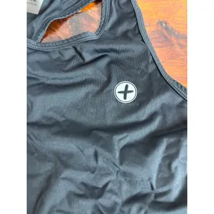 Gym‎ Coffee Black Racerback Athletic Tank Top Athleisure Women's Size M thumbnail 2