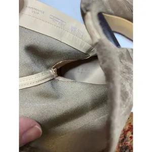 Zara woman tan taupe boots zipper closure women's size‎ 40 9.5 dressy trendy thumbnail 8