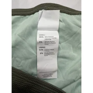 Cupshe Olive Green Ribbed Tankini Set High Neck Mesh Cutout Back Size M thumbnail 8