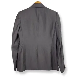 Womens Blazer Taupe Gray Lined Office Business Careerwear Work Size 4 thumbnail 7