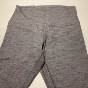 Lululemon Align Pant II 25" Mini Heathered Herringbone Black White/Black Sz 10 thumbnail 3