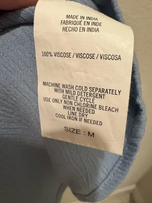 O'Neill Light Blue Button-Front Mini Dress thumbnail 4
