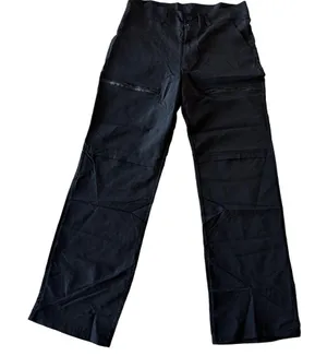 Women's Black Lightweight Fitted Waist Pants Size Medium #260667 thumbnail 1
