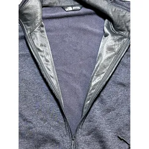 The North Face Womens Large Full Zip Softshell Fleece Jacket Heathered Dark Gray thumbnail 7