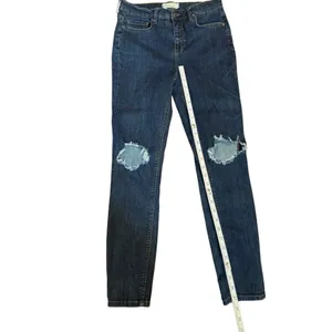 Free‎ People Distressed Slim Curvy Fit Denim Jeans Size 29 thumbnail 7