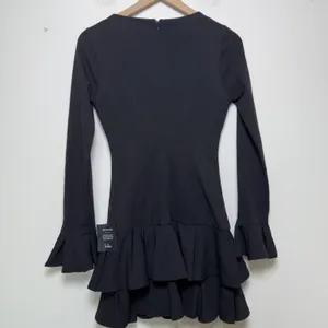 NEW Lulus Women Witchy Dress Small Black Bell Tiered Mini Bodycon‎ Party LBD thumbnail 9
