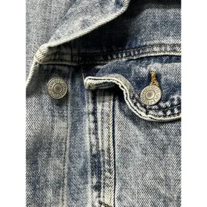 Free People Women's Rumors Cropped Denim Jean Jacket - Light Wash / Size Small thumbnail 4