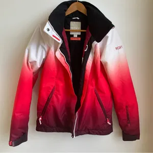 Roxy Dry Flight Gradient Ski Insulated Jacket Hot Pink Ombré No Hood M thumbnail 1