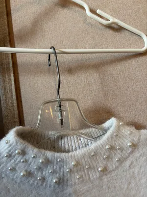 Elle Pearl-Detail Mock Neck Sweater Large thumbnail 2