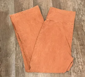 Wide Leg Palazzo Pants Orange Size XXL thumbnail 1