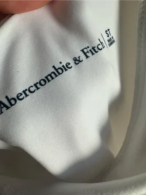Abercrombie & Fitch White One Shoulder Tennis Dress Built In Shorts Pocket ST thumbnail 5