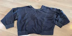 Free People Movement Go For Gold Reversible Pullover DYED gray size large thumbnail 1