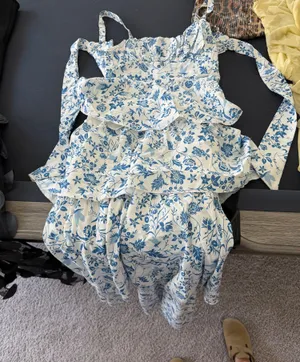 long flowy dress Blue thumbnail 1