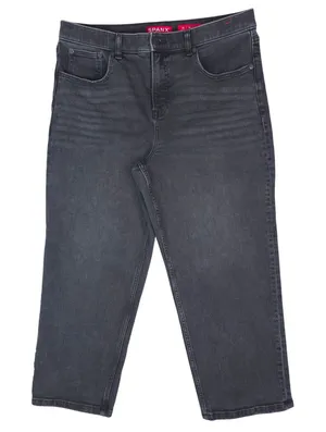 Spanx Shape Jeans Women XL Petite Black Authentic 360 90s Straight Leg 21596Q thumbnail 1