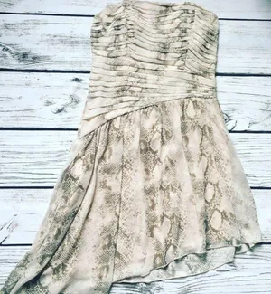 WINDSOR City Triangle Snake Animal Print Dress thumbnail 1