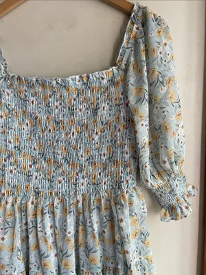 Baltic Born Azlyn Smocked Floral Short Dress thumbnail 5