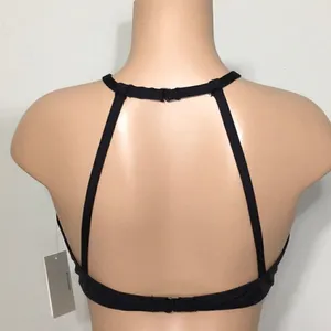 Kenneth Cole black embellished bikini top. NWT thumbnail 6