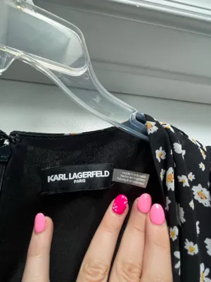 Karl Lagerfeld Paris Black Floral Maxi Dress thumbnail 3