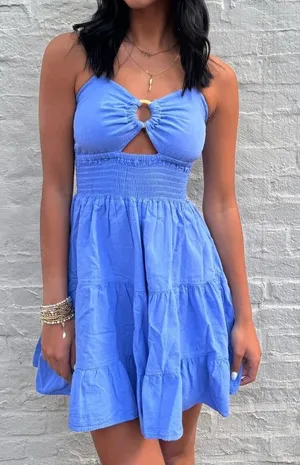 Blanco by Nature Blue Dress Size M thumbnail 1