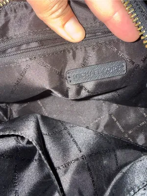 Michael Kors Black Leather Crossbody with Gold Chain Strap thumbnail 8