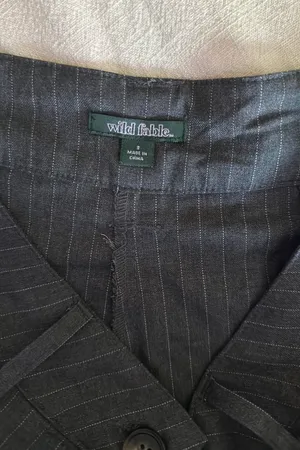 Wild Fable Trousers Gray Striped 8 thumbnail 2