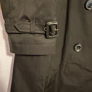 Lauren Ralph Lauren Black Label Trench Coat Black Small Lined NO BELT Preppy thumbnail 9