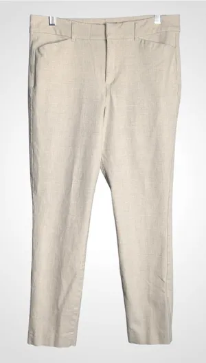 Old Navy Light Beige High Rise Pixie Skinny Stretch Pants Size 10 thumbnail 1