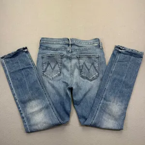 Mother‎ Denim High Rise Straight Leg Blue Jeans Medium Wash Size 28 USA Made thumbnail 2