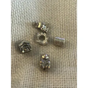 A511 charm bracket silver plated 5 pcs Gray thumbnail 3