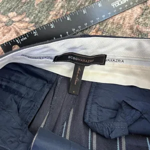 Y2K Era BCBG Max Azria Pin Stripe Pants Navy Women's Size 0 thumbnail 2