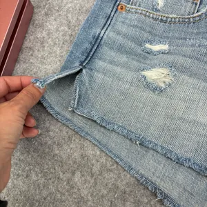 Abercrombie & Fitch boyfriend Jean Shorts size 26 100% cotton thumbnail 3