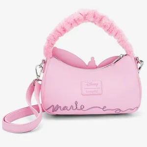 NWT Loungefly Disney Aristocats Marie Fuzzy Handle Pink Crossbody Bag thumbnail 3