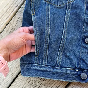Tommy Hilfiger Women's Vintage Motorcycle Denim Vest Size M thumbnail 5