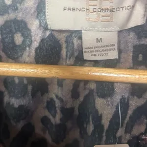French Connection Tan Leopard Print Velour Dress‎ Size Medium thumbnail 6