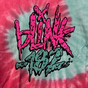 Blink-182 Toxic Sludge Spell Out Pop Punk Band Tie Dye M thumbnail 2