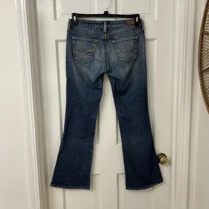 AG Adriano Goldschmted The Club Flare Leg Medium Wash Low Rise Jeans‎ Size 27 thumbnail 2