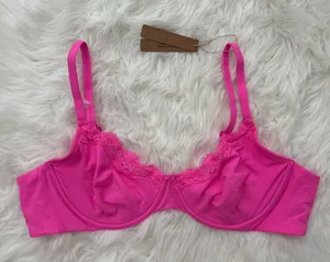 Skims Fits Everybody Lace Underwire Bra Taffy Size 44A thumbnail 1