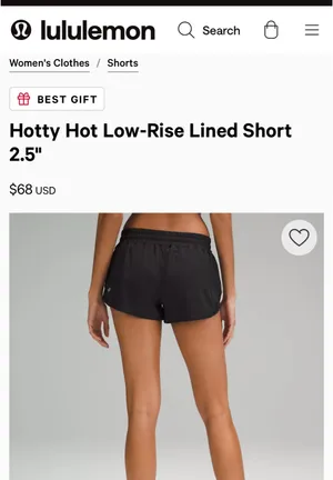 Lululemon Hotty Hot Shorts 2.5" Low-Rise thumbnail 2